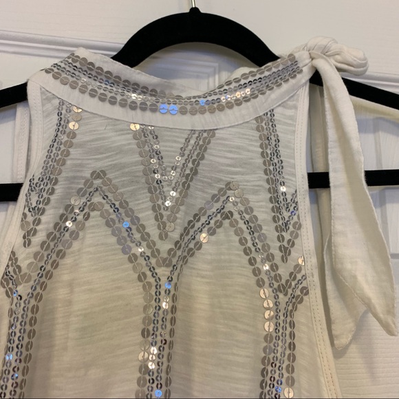 Free People white sequined top - Picture 2 of 7